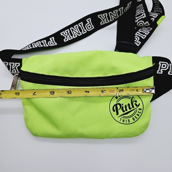 VS PINK | "We Run This Beach" neon fanny pack waist/bum/hip bag - Picture 7 of 8